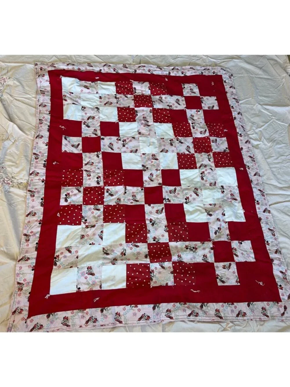 Handmade Minnie Mouse Quilt 46